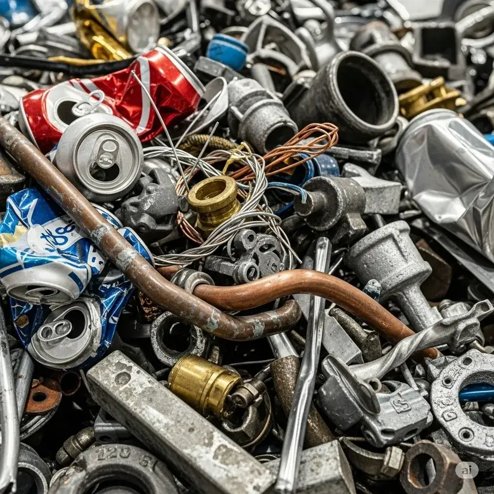 Materiales metálicos reciclados
